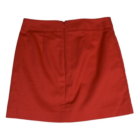 Gap Red Pocket Mini Skirt Size 00P Stretch Mod Preppy Workwear Chic - Picture 3 of 8